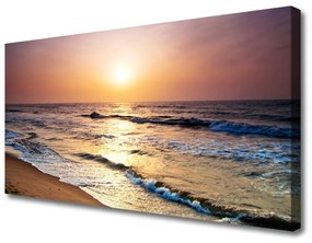 Canvas kép Sea Beach Sun Landscape 100x50 cm