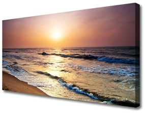 Canvas kép Sea Beach Sun Landscape 120x60 cm