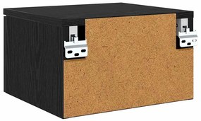 Éjjeliszekrény 2 pcs Musta tammi 34 x 30 x 20 cm Faanyag
