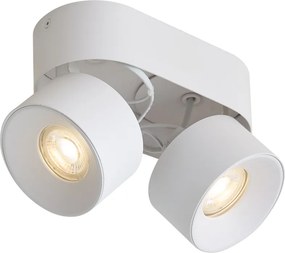 Modern mennyezeti spotlámpa fehér GU10 50mm 2-fényforrású dönthető - Echo