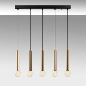 Kábelcsillár TEMPO 5xE27/40W/230V arany