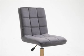 HR7009CROSS Grafit modern velúr szék arany lábbal