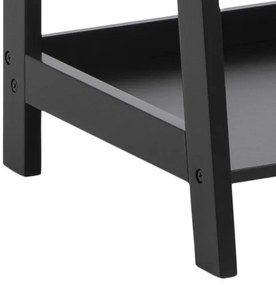 DAMON fekete könyvespolc