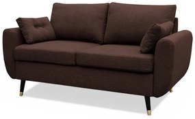 Lucyna 2-es (fix) kanapé, sötétbarna