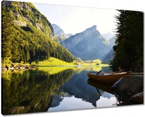 Vászonkép 70x50 Hegyi tó