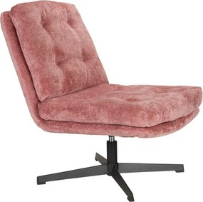 Rózsaszín forgó fotel Kai – White Label
