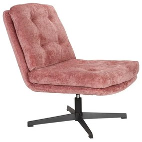 Rózsaszín forgó fotel Kai – White Label