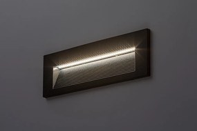 RÁBALUX 77190 KAVALA Kültéri Falba Építhető Lámpa Fekete IP44