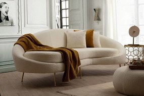 Design 3 személyes kanapé Zeena 255 cm krém