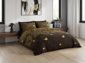 Mikroszálas ágyneműhuzat szett VISATA fekete + Párnahuzat 50 x 70 cm INGYEN