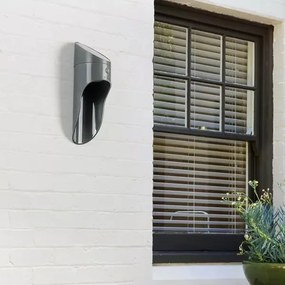 LED Napelemes érzékelős fali lámpa PALESA LED/1W/3,7V IP65 1800 mAh szürke