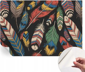 Öntapadós Dekoratív Fotótapéta Hálószobába Színes tollak 152x104 cm