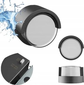 LED-es kerti homlokzati lámpa 10W 1200lm kerek fekete IP65 3 színek