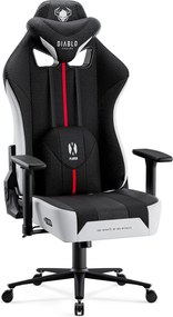 Gamer szék szövet fehér-fekete Normal Size: Diablo X-Player 2.0