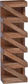 vidaXL Borágas Természetes 24 x 14 x 80 cm Tömör Mahagóni Fa