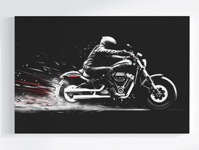 Vászonkép Canvas Grafika Motorkerékpár Biker Sebesség Vezetés 60x40