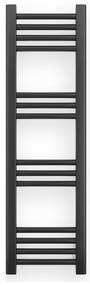 Fekete 300x1000mm törölközőszárítós fürdőszobai radiátor Welland Lux | Készletről | Gyors kiszállítással