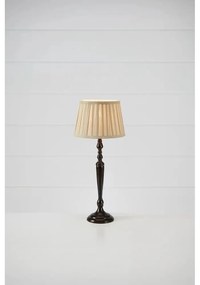 Sötétbarna asztali lámpa textil búrával (magasság 60 cm) Chocolat – Markslöjd