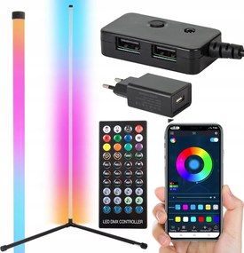 Álló sarok álló lámpa rgb led éjszakai hálószoba alkalmazás 1m