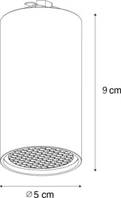 Modern sötét bronz reflektor 1 fázisú sínrendszerhez GU10 35mm - Iconic Ruby Honey