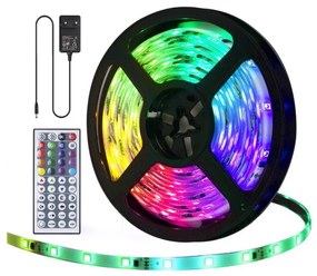Aigostar B.V. Aigostar - 5m RGB LED kültéri szalag, 24W, 12V, IP65, dimmelhető, távirányítóval AI0217