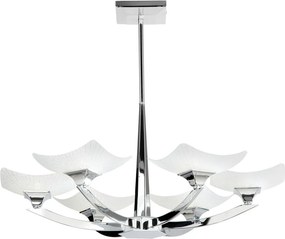 ENDON AYRES-6CH AYRES Glamour Függesztett Lámpa Fehér, Króm G9 IP20