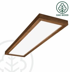 Brilagi-LED Dimmelhető lámpa WOODY FRAME LED/50W/230V tölgy 120x30 cm IP44 + távirányító