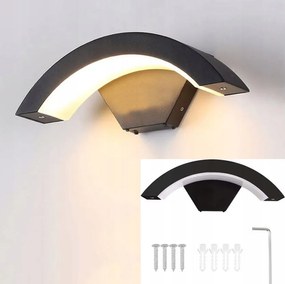 Fali lámpa Kültéri Homlokzati lámpa Alkonyat mozgásérzékelő 18W