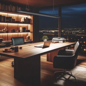 LED Mennyezet/Függeszték PLANK LED/20/30/40W/230V 2700/4000/6000K fekete