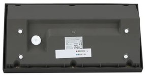 LED Kültéri fali lámpa LED/20W/230V 3000K IP65 fekete