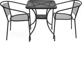 ROJAPLAST Kerti asztal fémből ZWMT-60  60 x 60 cm