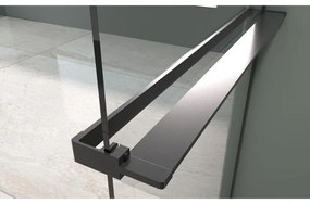 Rochelle Black zuhanypolc és törölközőtartó zuhanyfalhoz, 140 cm