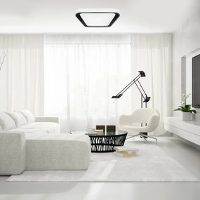 QUADRO LED 66W stropní stmívatelné svítidlo 3000-6000K bílá/černá + DO