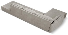 Világosszürke sarokkanapé (bal oldali) Vanda – Mazzini Sofas