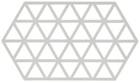 Triangles világosszürke szilikon edényalátét - Zone
