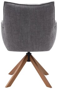 Szürke kárpitozott étkezőfotel szett 2 db-os Marilla – Unique Furniture