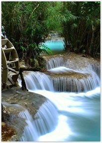 Poszterek 50x70 Fa malom a folyón