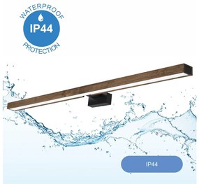 Brilagi-LED Fürdőszobai tükörmegvilágítás WOODY MIRROR LED/15W/230V IP44 tölgy/fekete