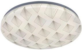 RÁBALUX 3078 BENITA Ufo Lámpa Fehér Mintás IP20