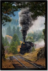 Poszterek keretben 40x60 Gőzmozdony
