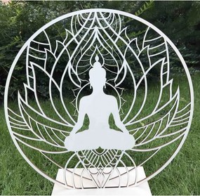 Falfestmény mandala és Buddha - SZOBA