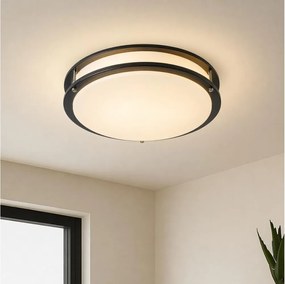 Brilagi - ELARO mennyezeti lámpatest 4xE27/40W/230V, átmérő 41 cm, fekete