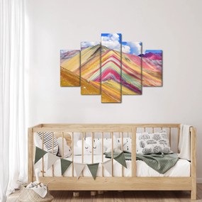 Kép - Rainbow Mountain, Peru (150x105 cm)