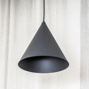 ETNA II kábeles függőlámpa 1xE27/15W/230V, átm. 25 cm, fekete