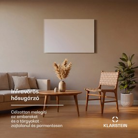 Klarstein Wonderwall 960 Smart, infravörös hősugárzó, 80 x 120 cm, 960 W, heti időzítő, IP24, fehér
