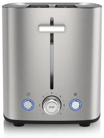 Niceboy ION Cruncher C4 - Kenyérpirító két lyukkal és pörkölővel 850W/230V rozsdamentes