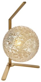 Klausen 108003 - Asztali lámpa JUNO 1xE27/7W/230V bézs/arany