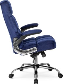 Forgószék sötétkék, bársony kárpittal. LONDON