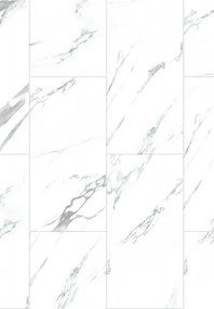 Mexen Glacier White 610 x 305 mm SPC 6,5 mm, IXPE 1,5 mm-es vinylpanelek, 4 V-fuga, Jazz White - F1151-0610-305-505-4V1-90