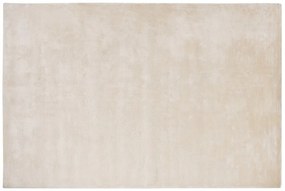 Világosbézs rövid szálú szőnyeg 160 x 230 cm GESI II Beliani